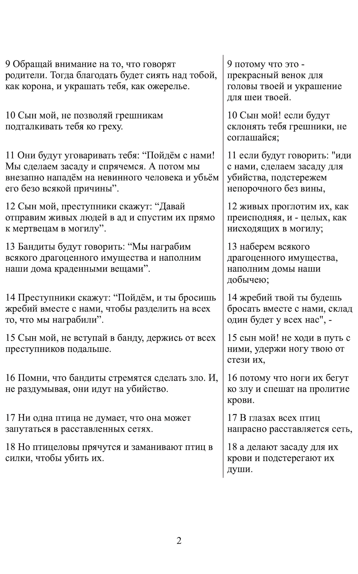 Книга Притч - Понятная Библия на современном языке - Расширенный перевод с параллельным текстом Синодальной Библии